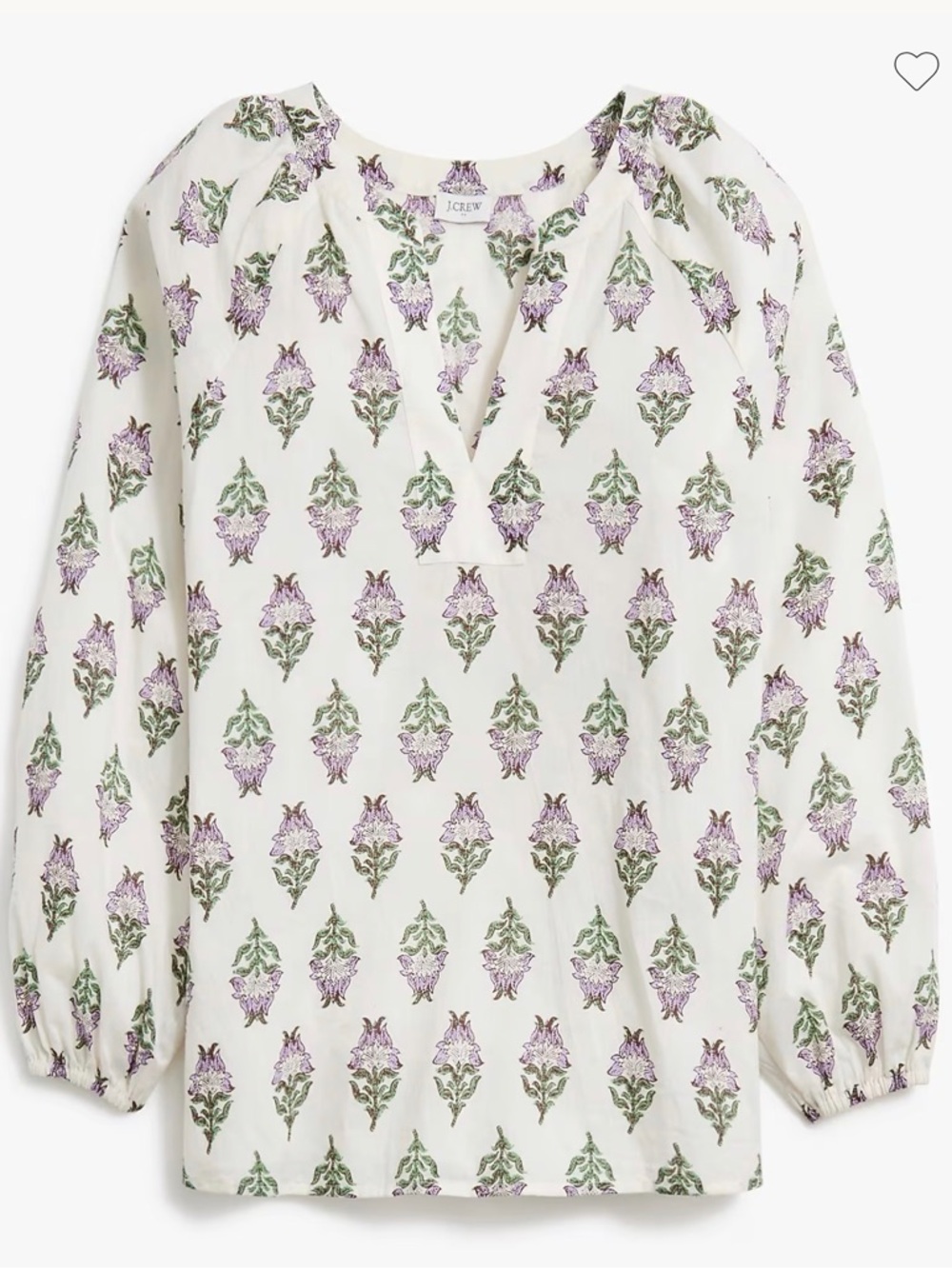 J. Crew Factory Printed popover blouse  • size small • NWT • CI020